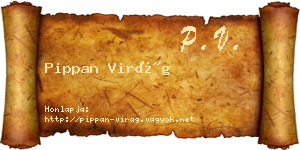 Pippan Virág névjegykártya